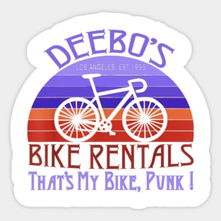 Deebo,s - Bike Rentals Sticker